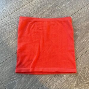 Urban Outfitters red ribbed tube top